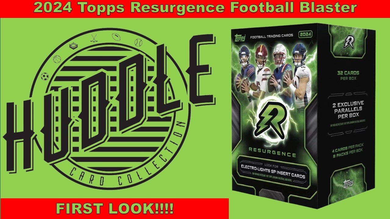 FIRST LOOK!!!! Pulling A Numbered Card & Cool Inserts From A 2024 Topps Resurgence Football Blaster