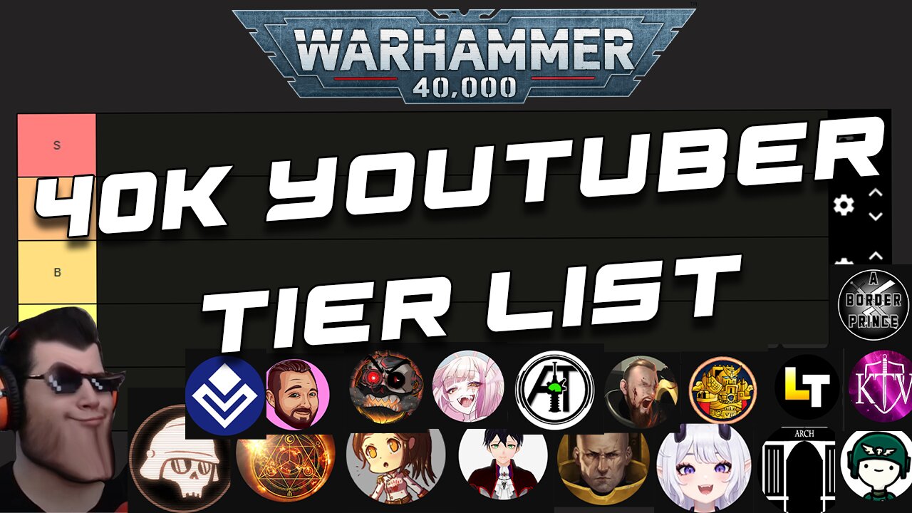 Warhammer 40k Youtuber 2025 Tier List