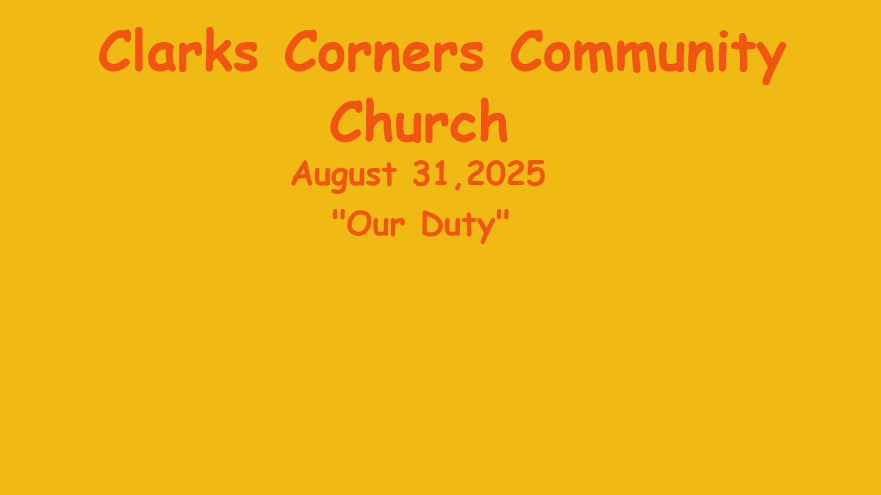 08/31/2025 Our Duty