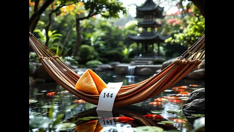 hammocking in the Zen Garden