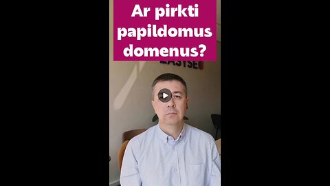 Ar pirkti antrą ar trečią domeną?