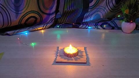 bamboo sticks Tealigh holder