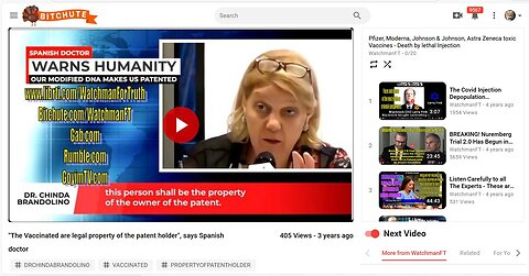 "The Vaccinated are legal property of the patent holder", says Spanish doctor