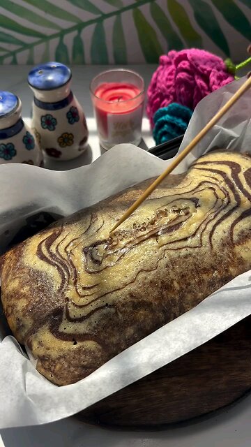 Chocolate Vanilla Marble Cake