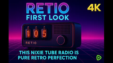 📻 RETIO Is Here: The Nixie Tube Radio Reimagined | Retro Tech Meets Modern Sound