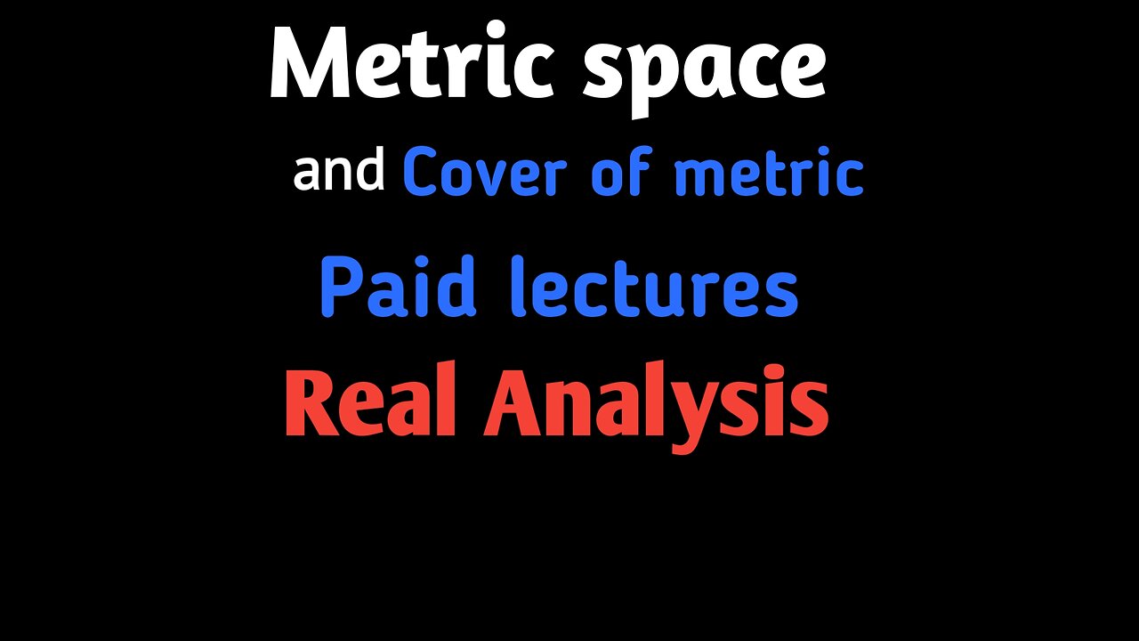 #cover of #metricspace in #Realanalysis|metric space examples|Examples of cover of metric|Usual metr