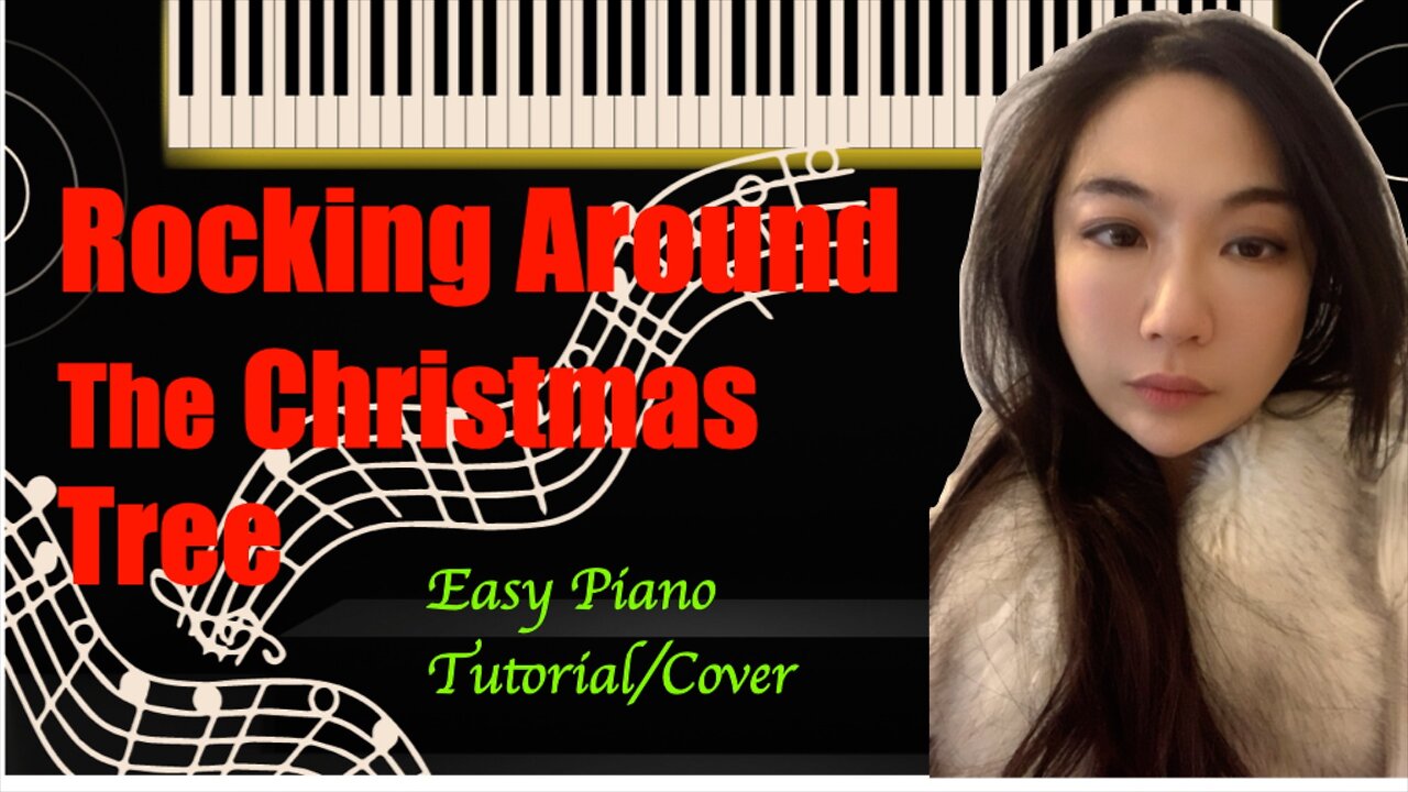Rockin’ Around the Christmas Tree PIANO Easy Slow Tutorial