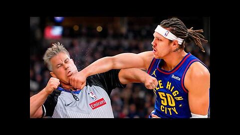 When NBA Players Fight Referees..