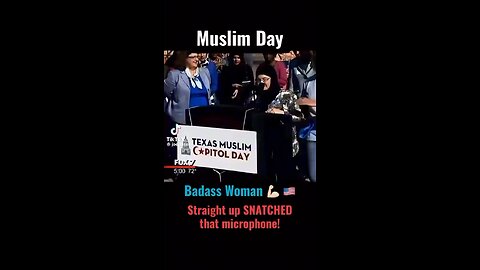 🙏🏻🫡Texas woman snags the mic! “CALLS OUT MUSLIMS AND THE FALSE PROPHET MOHAMMAD”!! GOD BLESS HER!🙏🏻👀