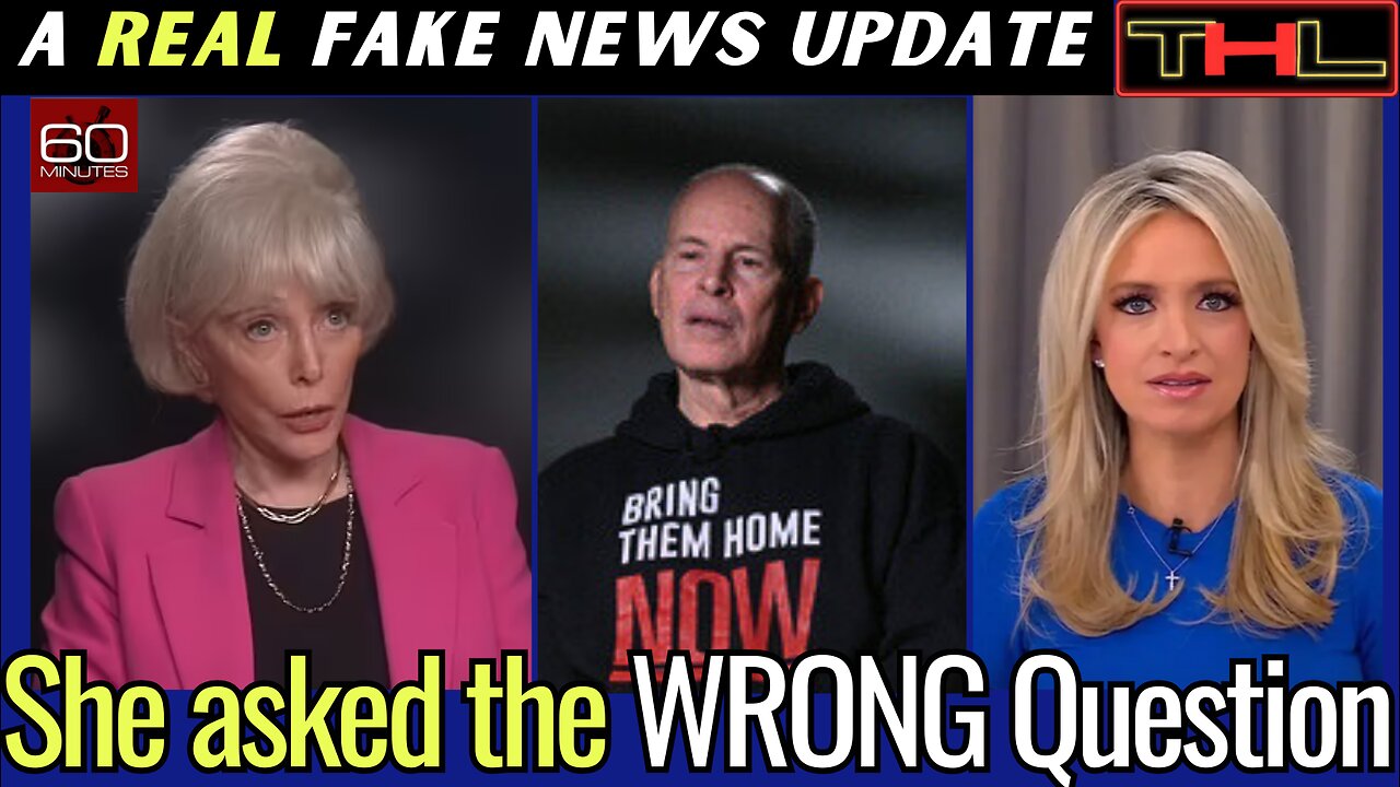 A REAL Fake News Update | 60 Minutes Anchor RIPPED for questioning a newly released Israeli Hostage