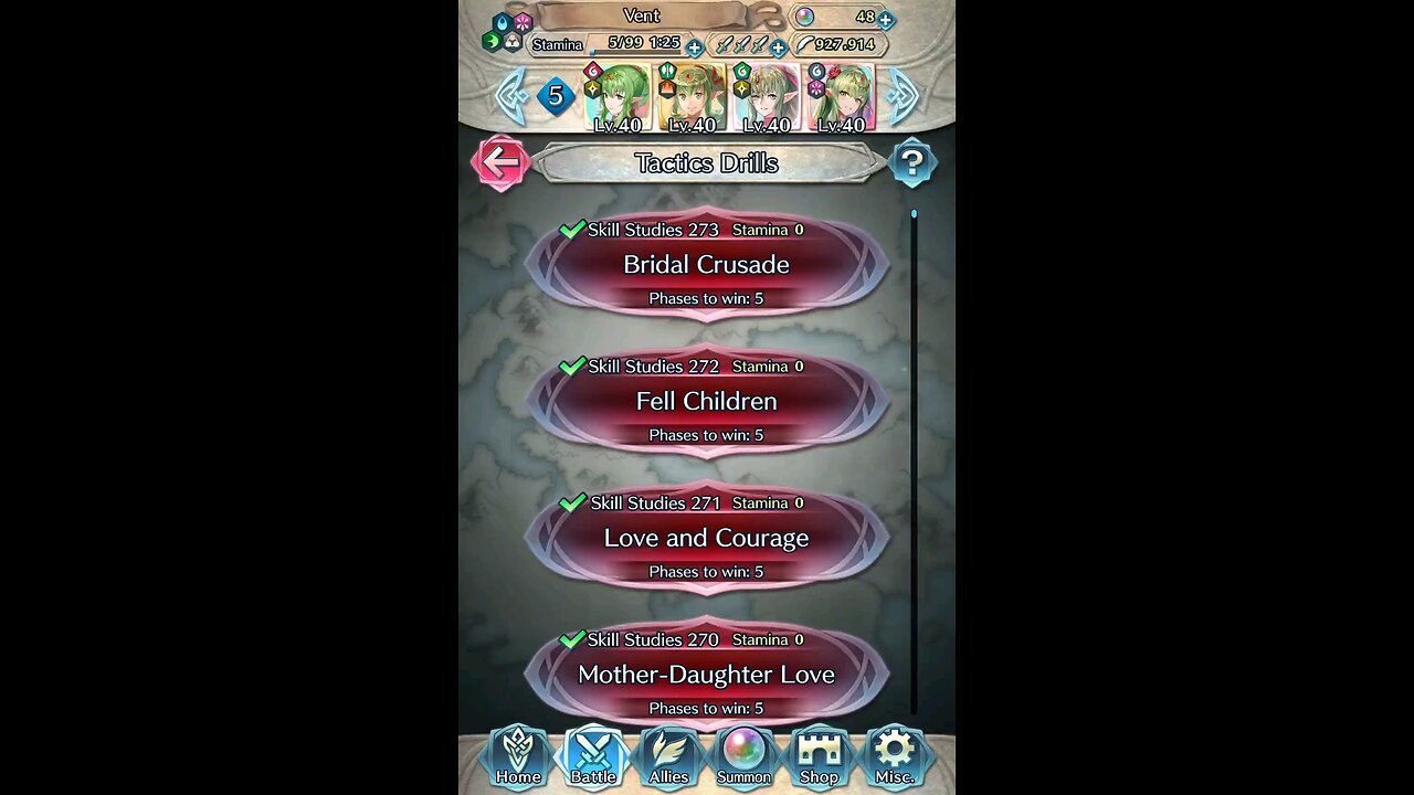 Bridal Crusade (Fire Emblem Heroes, Tactics Drills, Skill Studies 273)