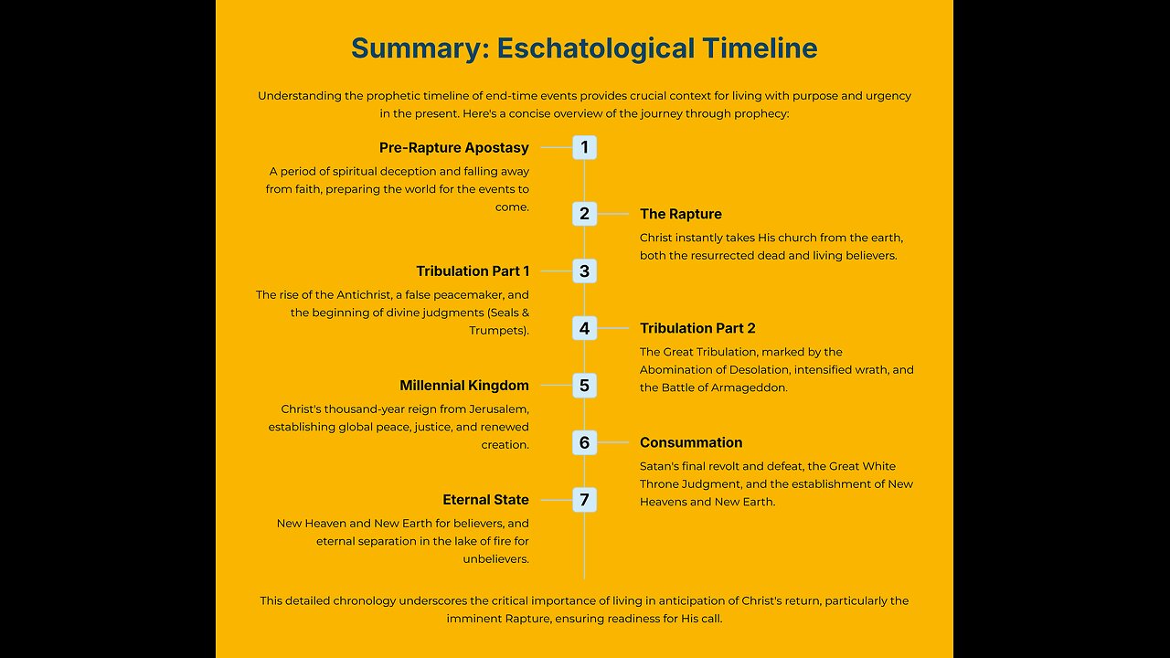 Ubuhanuzi bw'Iminsi y'Imperuka (End-time timeline)