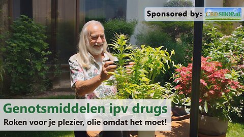Genotsmiddelen ipv drugs: roken doe je voor je plezier, olie neem je omdat het moet