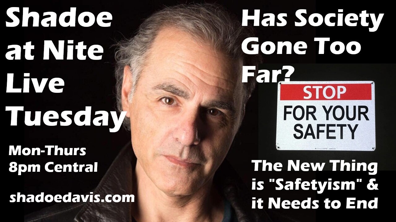 Aug. 19th/2025- "Safetyism" is on the Rise & They're Selling Our Blood Now?