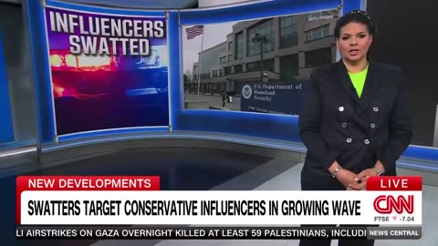 CNN ran a full segment on the conservative influencers getting SWATTED