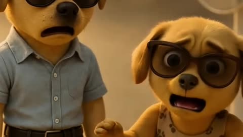 The poor dog did not have fan so, his rich friends macking fun of him