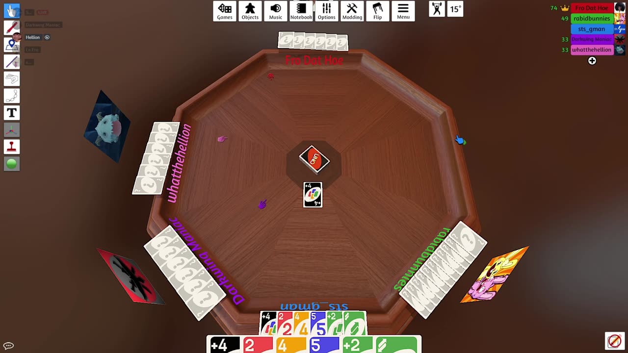 We played Uno2