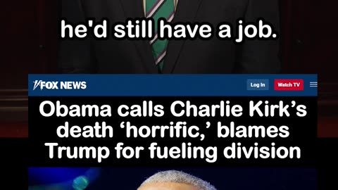 Obama calls Charlie Kirk’s death Horrific, Then Blames Trump for Fueling Division