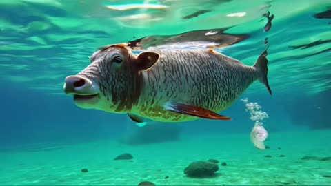 The Amazing CowFish: Nature's Weirdest Hybrid #cowfish #fyp
