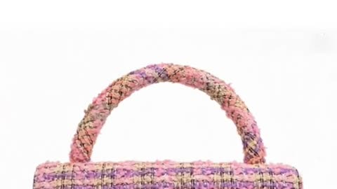 CHANEL Pink Tweed Top Handle Handbag – Timeless Elegance | Short Video
