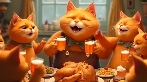 Orange cat is a crime boss - 1080