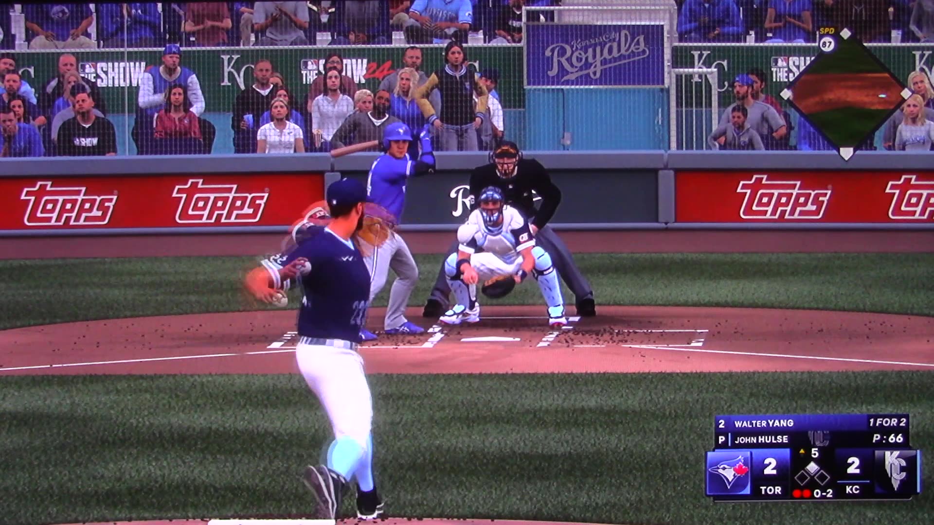 MLB The Show: Kansas City Royals vs Toronto Blue Jays (S21 G65)