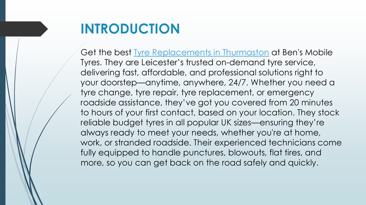 Get the best Tyre Replacements in Thurmaston