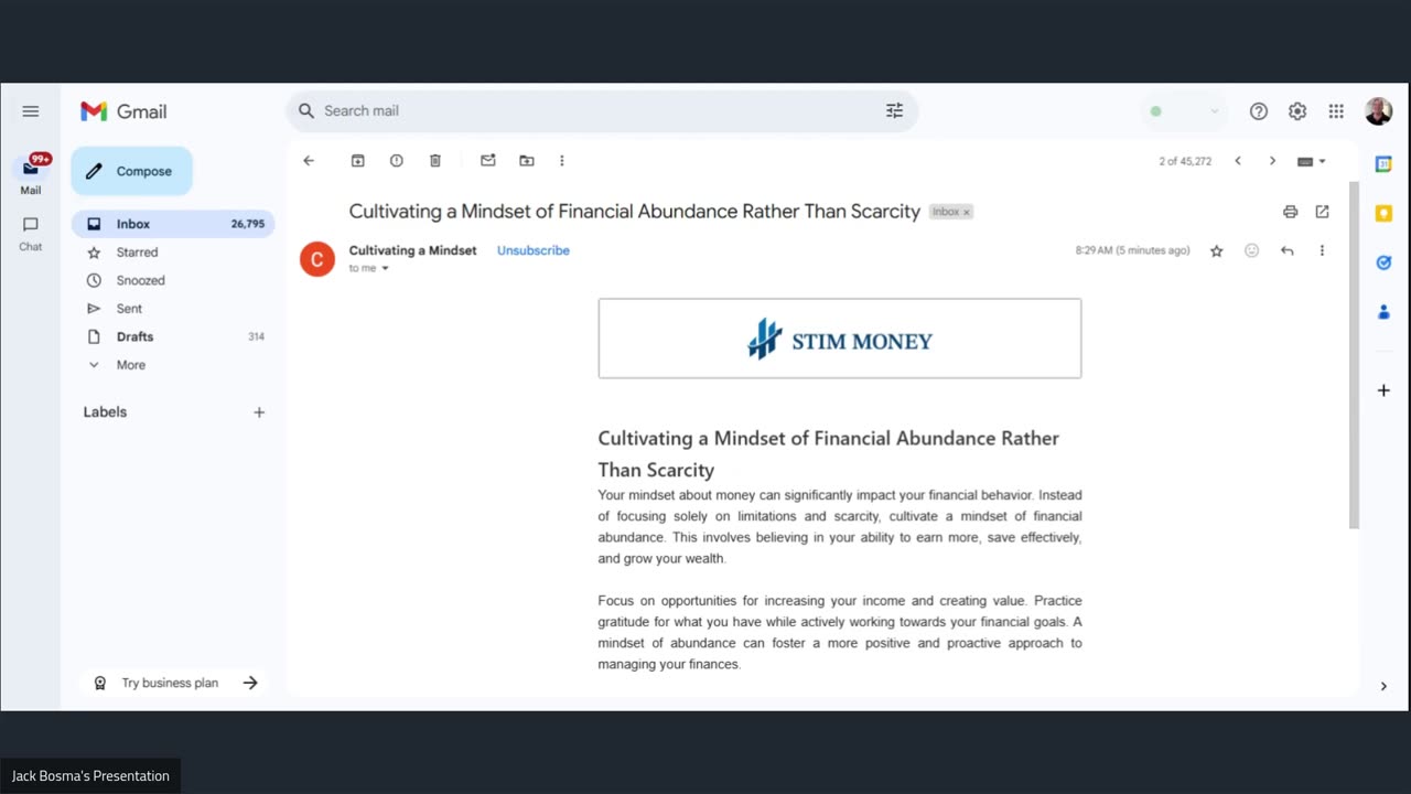 Cultivating a Mindset of Financial Abundance Rather Than Scarcity