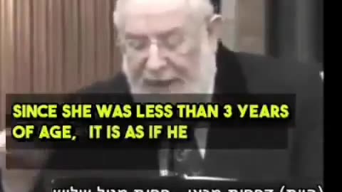 Rabbi sagt: Sex mit Kleinkindern ist erlaubt