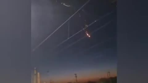 Bright flying objects were seen by locals in the sky over Kazakhstan.