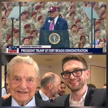 President Trump, speaking at Fort Bragg,