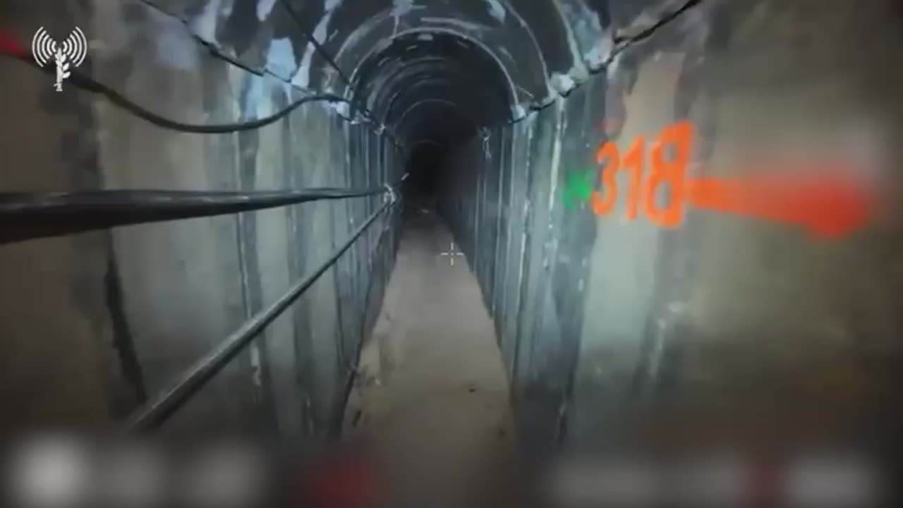 A one-kilometer-long tunnel containing Hamas explosives and weapons was located