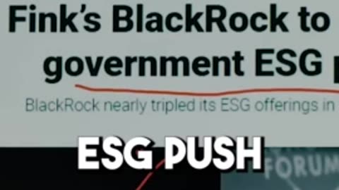 Blackrock looks to benefit off of ESGs... #ytshorts #sovereignty