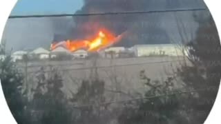 🏢🔥 Ukraine Russia War | UA POV: Ternopil Warehouse Engulfed in Flames | RCF