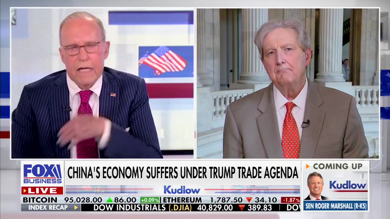 'Wait Them Out': John Kennedy Tells Larry Kudlow One Lie He Suspects China Is Telling US