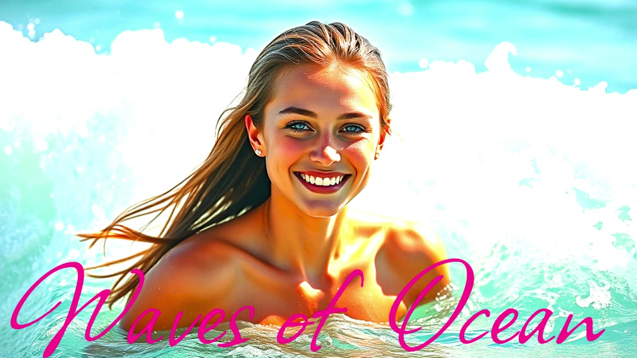 Electronic Music. Song In the Waves of the Ocean.