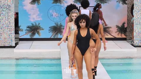 HCM Swimwear Bikini Fashion Show Highlight | New York Swim Fashion Week 2023 | Beautiful Models Walk