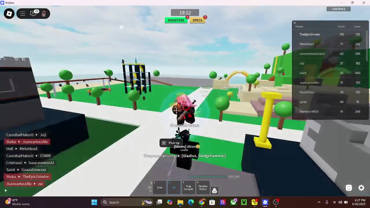 Roblox Fun On Combat Warriors