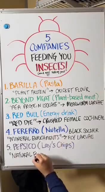 🚨🪳TOXIC FOOD: 5 COMPANIES FEEDING YOU PARASITIC INSECTS 🪳🪳🦗