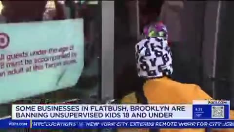 Some stores in Brooklyn now don’t allow teenagers in without their parents. lol … kinda