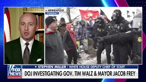 Stephen Miller publicly accuses Tim Walz and Mayor Frey of INSURRECTION