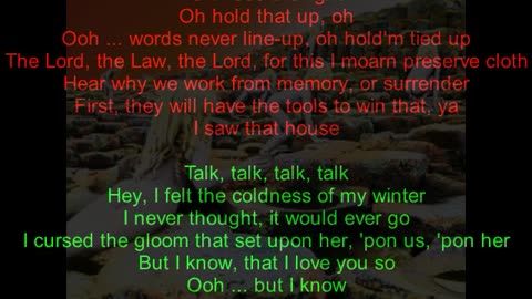 Led Zeppelin - Houses Of The Holy #2 The Rain Song (backward lyrics in red)