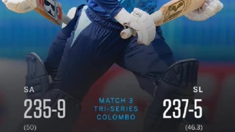 Sri Lanka Women beat South Africa Women by 5 wickets in the 3rd match of the Tri Series