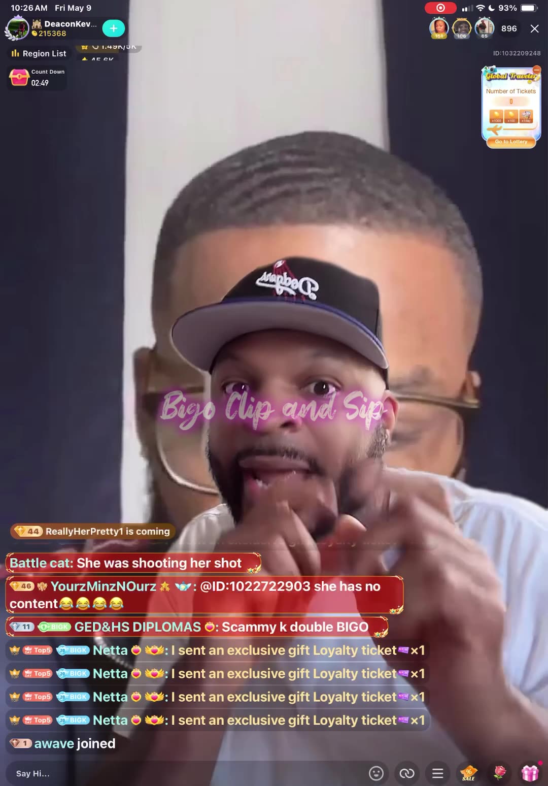 The brother comes for Nony n releases texts n voice messages 5/9/25 #bigoclipandsip