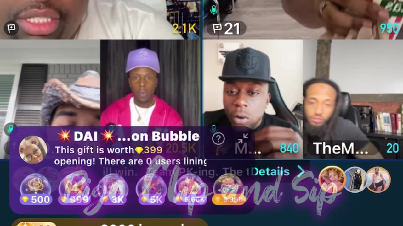Team PK DreBaby Droski Finesse ft Supa vs Maj about shows pt1 4/1/25 #bigoclipandsip