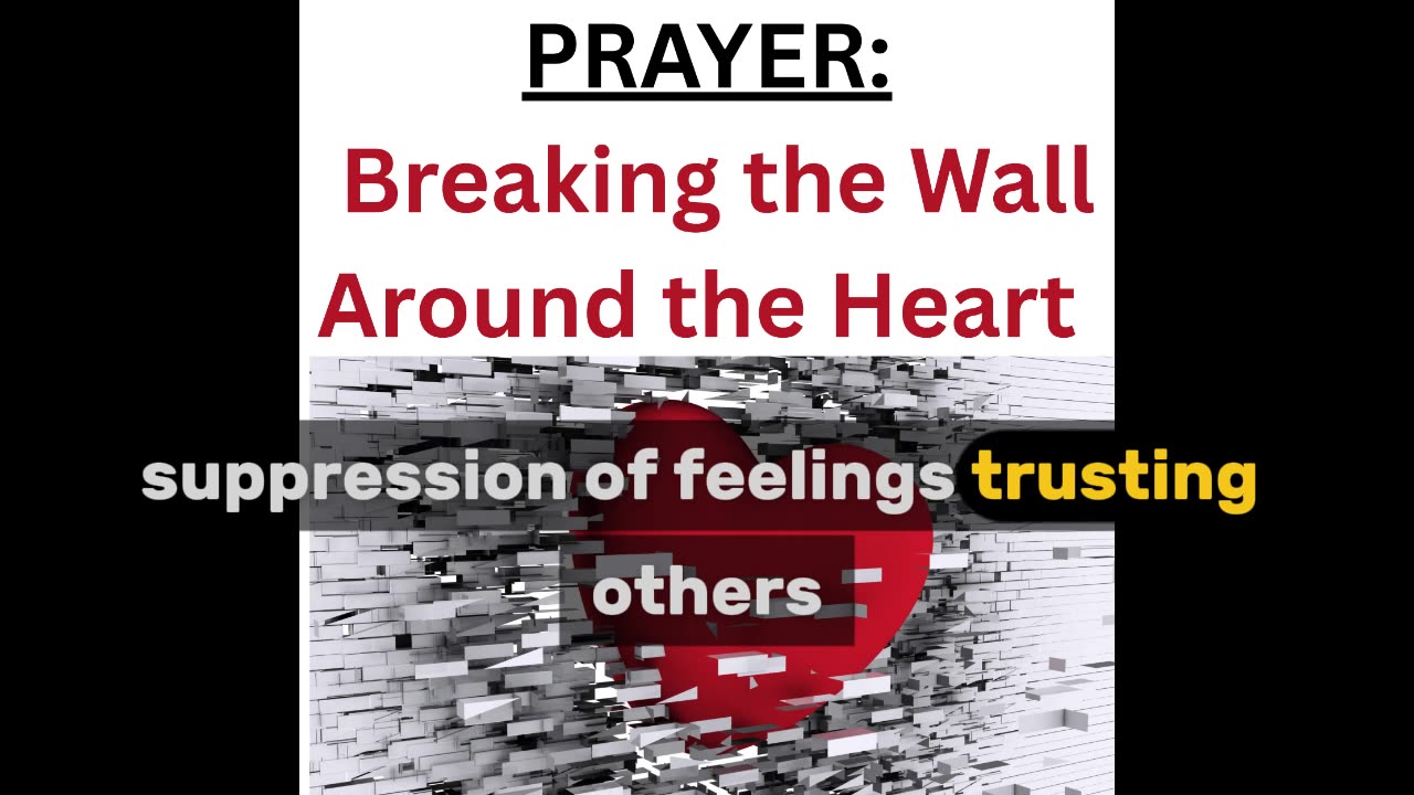 Prayer for Breaking the Wall around the Heart