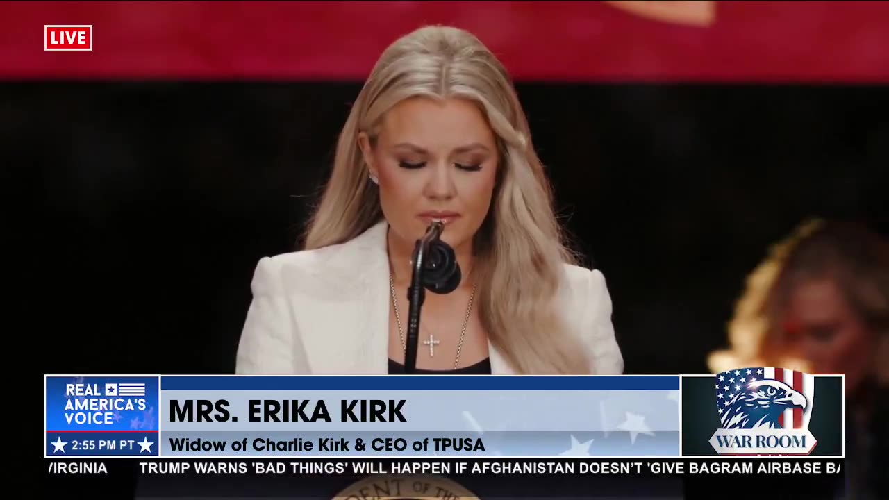 ERIKA KIRK ARRIVES