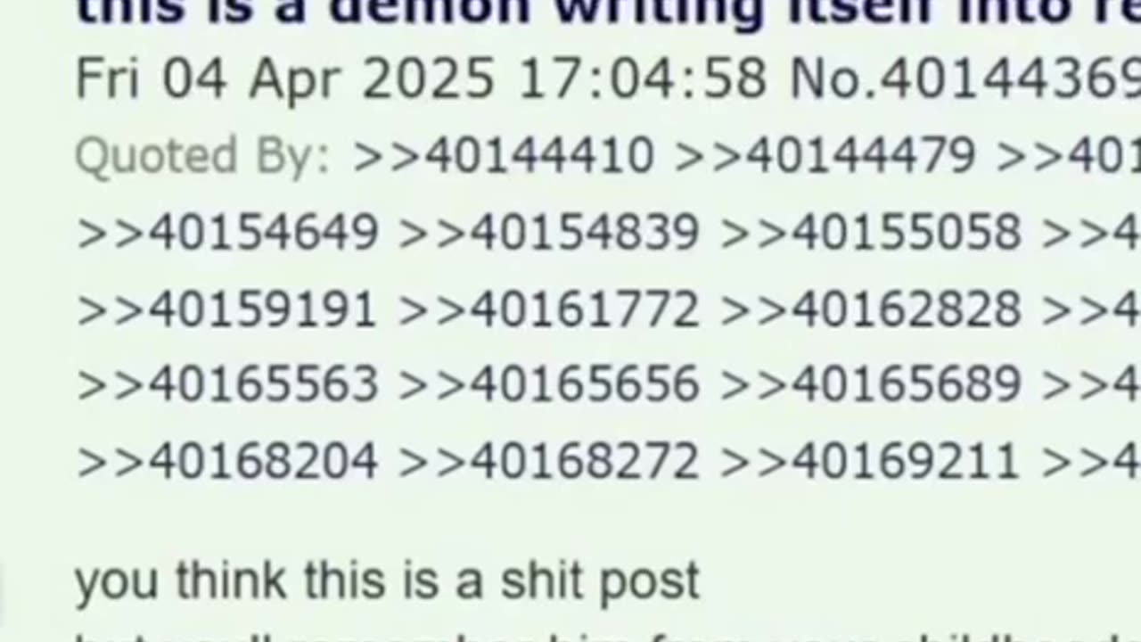 Roy J, the demon retroactively writing itself into history.