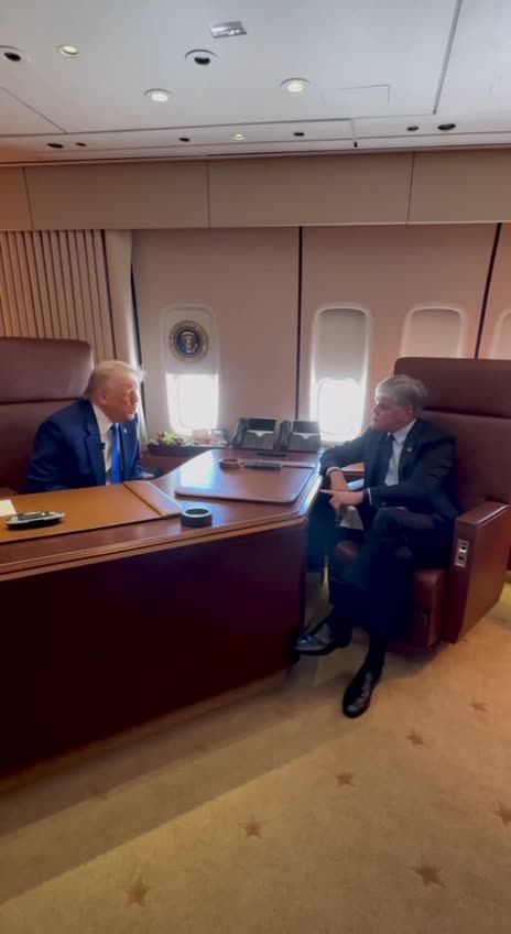 Happening now on Air Force One