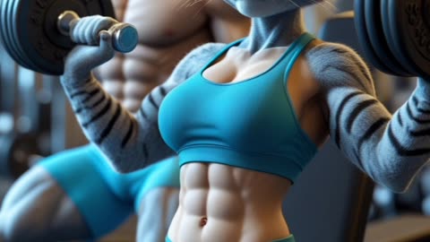 Cat fitness 💞🤩💜
